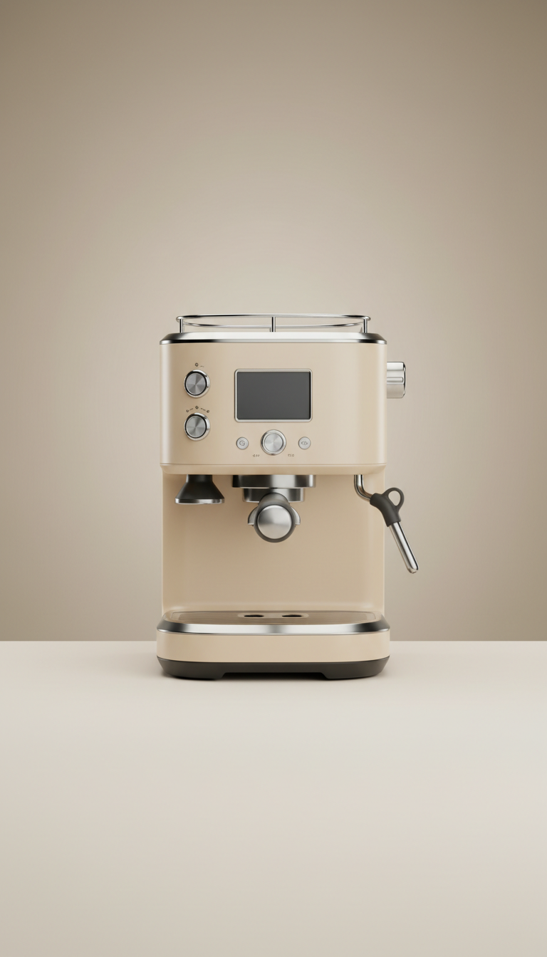 Machine à expresso de comptoir Argent Champagne