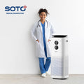 Purificateur d'air domestique électrique portable SOTO Y9, contrôlé par application intelligente, écran tactile, verrouillage enfant, filtre HEPA H13