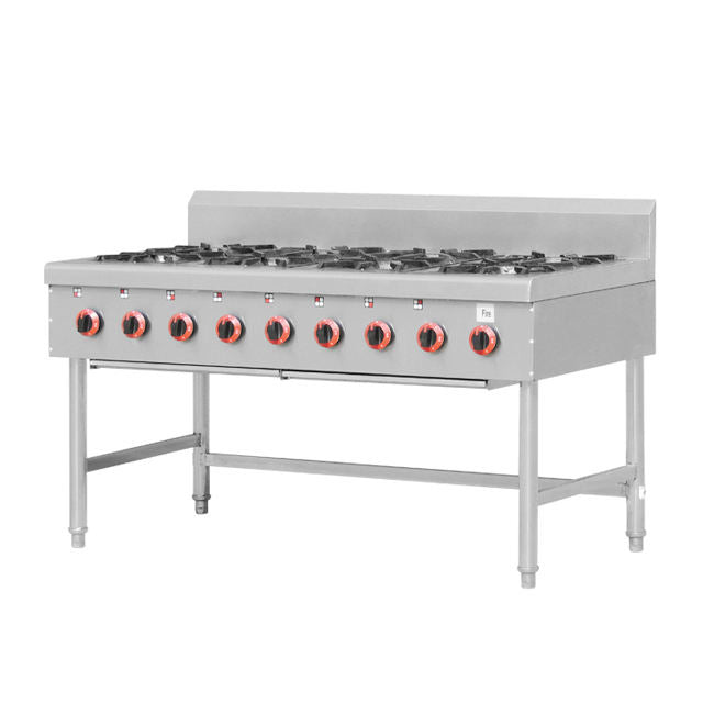 Nouvelle Arrivée Cuisinière à Gaz Commerciale Professionnelle 4 Brûleurs avec Four à Pizza et Gril pour Boulangerie, Conforme aux Normes