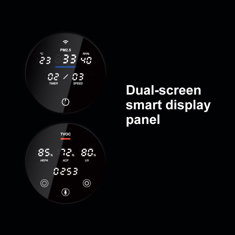 Purificateur d'air domestique électrostatique intelligent SOTO Y9 contrôlé par application, écran tactile, verrouillage enfant, filtre HEPA H13