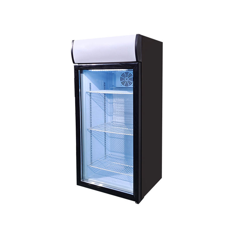 Réfrigérateur de présentation de boissons mini Meisda SC130B 130L avec porte en verre, présentoir de supermarché