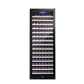 Vinopro-Grande porte noire sur pied, 183 bouteilles en bois de hêtre, refroidisseur de cave à vin intégré